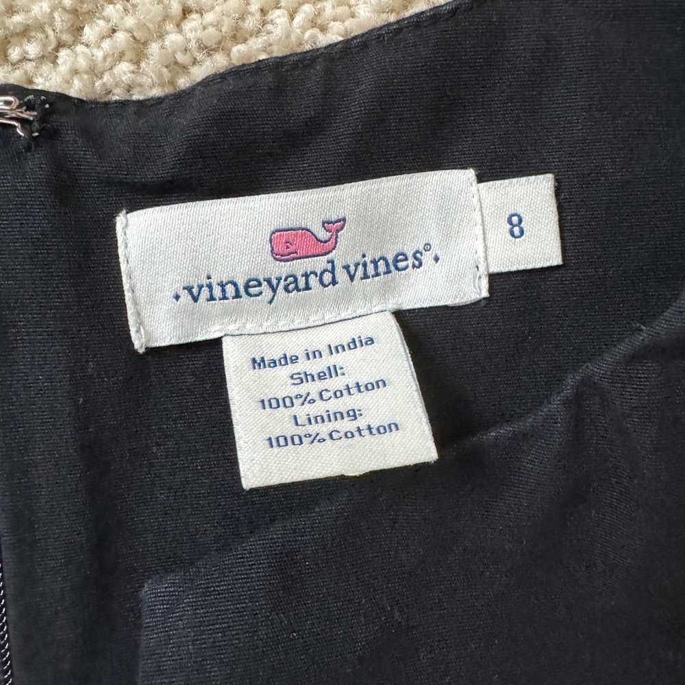 Vineyard Vines black scallop cotton dress 8 - Picture 9 of 9